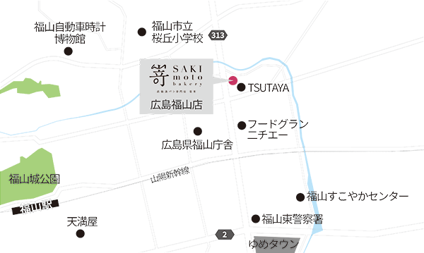 広島福山店の地図